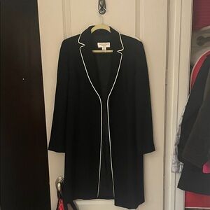 Jones New York Black Blazer with White Trim